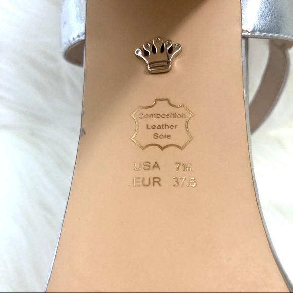 Nina New York sliver rhinestone high heels 4” - Picture 9 of 16